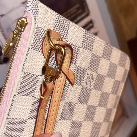 💎FINAL PRICE💎LOUIS VUITTON POCHETTE GM AZUR ROSE BALLERINE - Picture 5 of 10